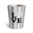 【volleyball online】の「ＩLOVE バレーボール」 Thermo Tumbler