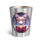 終わらない夢🌈の猫耳の少女✨ Thermo Tumbler