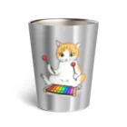 Ａｔｅｌｉｅｒ　Ｈｅｕｒｅｕｘの木琴を叩く猫 Thermo Tumbler