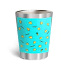 Momonngamonnga zakka のpineapple 青 Thermo Tumbler