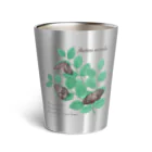 kitaooji shop SUZURI店のアカボシゴマダラとエノキ Thermo Tumbler