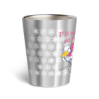 イラスト MONYAAT のCT75あひるのおひるさんのスキーE*ブラウン Thermo Tumbler