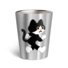 嶌星堂の飛び出し坊や猫 Thermo Tumbler