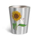 prunelleのうさぎひまわり Thermo Tumbler