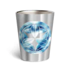 Piercemotion の家紋シリーズ-丸に九枚笹- Thermo Tumbler