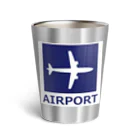 アメリカンベース の空港　エアライングッズ　航空　飛行機 Thermo Tumbler