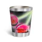 小さな宇宙工房おっちーの【NO.19 TwinCherry 〜original  spray art〜】 Thermo Tumbler