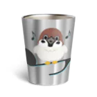 イラスト MONYAAT のスズメがちゅん B-L Thermo Tumbler