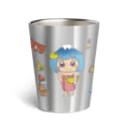 さくら いま のおみせ◎SUZURI店のふじやまゆず子◎サーモタンブラー Thermo Tumbler