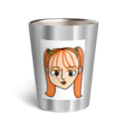 helloグリコの実はトマト食べてる女 Thermo Tumbler