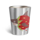 さかたようこ / サメ画家の苺ととろけるおサメさん | TOROKERU SHARK Strawberry Thermo Tumbler