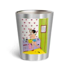 ピンクスキーのお店の花咲く欲望をそりおとす女 Thermo Tumbler