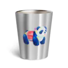 なるしまなるしのパンダカーの絵 Thermo Tumbler