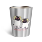 ヤママユ(ヤママユ・ペンギイナ)のふたごのイワトビペンギン(キタ) Thermo Tumbler