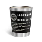 Lab Lab Lab ♡きゅん♡なラブラドールの黒LAB（ラブラドール）♡サーモタンブラー Thermo Tumbler