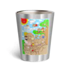 素材屋405番地のウゲロくま大集合 Thermo Tumbler