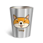 MrKShirtsのInu (犬) 色デザイン Thermo Tumbler