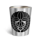 Ａ’ｚｗｏｒｋＳの下がり藤に髑髏 黒（オリジナル家紋シリーズ） Thermo Tumbler