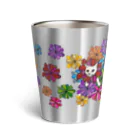 うめぼしととまととごはん。のにゃんこ花畑。 Thermo Tumbler