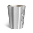 クセスゴエッセイの㎗デシリットル黒字 Thermo Tumbler