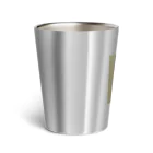 可愛い動物マトリョーシカのうさぎのマトリョーシカ（カーキ） Thermo Tumbler