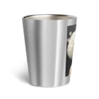 おやさい妖精さんの お店🌱のカリフラワー先生 （イラスト大） Thermo Tumbler