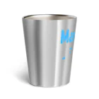 ワン太フルのTシャツ屋さんのライオン君 Maybe ブルー Thermo Tumbler