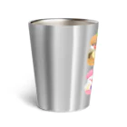 Lily bird（リリーバード）のぎゅっ♪マカロン文鳥ず Thermo Tumbler