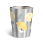 チンチラ雑貨MarkCrownのチンチラ Lemon Thermo Tumbler