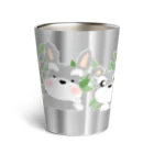 シュナウザーシュナウザーのふんわりならぶシュナ Thermo Tumbler