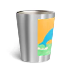 アトリエそらのいろの海を跳ねるイクチオサウルス Thermo Tumbler