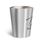 弾響サバゲー部のTAS筆記体ロゴ 黒文字 Thermo Tumbler