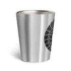 Ａ’ｚｗｏｒｋＳの下がり藤に髑髏 黒（オリジナル家紋シリーズ） Thermo Tumbler