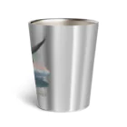 雁花工房（寄付アイテム販売中です）の栗駒山とシジュウカラガン（寄付付き） Thermo Tumbler