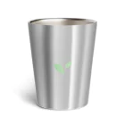 あきねこ - ほのぼのゲームライフの【あきねこ】おつねこサーモタンブラー - シルバー Thermo Tumbler