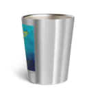 ツチブタすい臓商店のブルーハワイサブマリン（文字あり） Thermo Tumbler