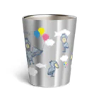 ハシビロ☆SHOPのハシビロコウ☆walking in the sky Thermo Tumbler