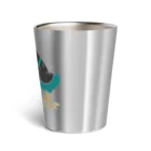 イラスト MONYAAT のネギを値切っている鴨カモかもB L Thermo Tumbler