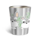 シュナウザーシュナウザーのふんわりならぶシュナ Thermo Tumbler