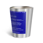 Ａ’ｚｗｏｒｋＳの一番コワいヤツ　ブルースクリーン Thermo Tumbler