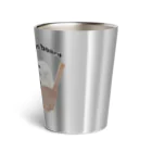 犬グッズの店しえるぶるーのおもちゃ箱に乗ったペキニーズ Thermo Tumbler