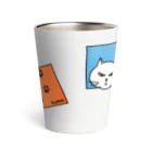 mkumakumaのひとり遊びにゃんこ２ Thermo Tumbler