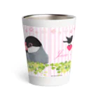 きゃぴあてれびショップ（スズリ店）の文鳥・ぶんちょ～ず｜スズリ限定デザイン グッズ　Jsparrowava sparrow Thermo Tumbler