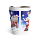 天兎の作品展のXmasサンタ天兎 Thermo Tumbler