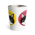 ひげ猫マリオの白黒にゃんず Thermo Tumbler