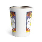 フクモトエミのねこさけ / はでかわ  Thermo Tumbler