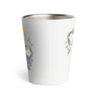 MIdesignの花と猫 Thermo Tumbler