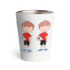 cumincuminの少年とサッカーボール　（カラー6人） Thermo Tumbler