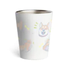 Module SUZURI店のイヌちゃんサーモタンブラー color on white Thermo Tumbler