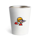 PLASTIC COBRAのドット絵イカックマン Thermo Tumbler